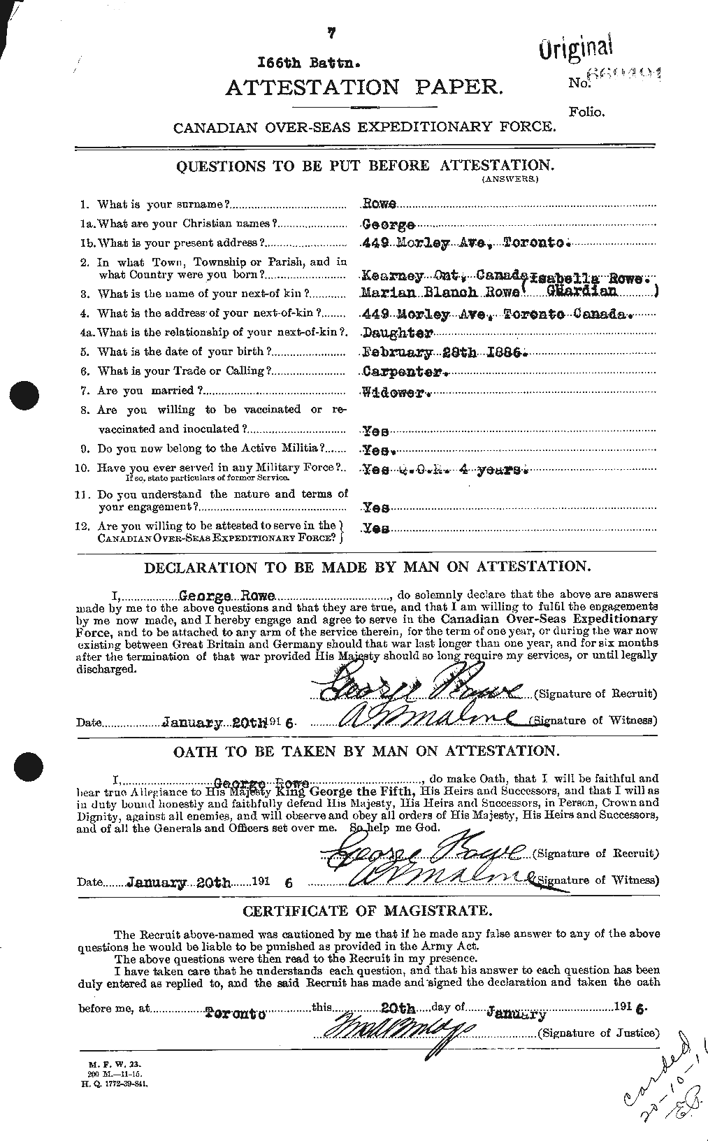 Personnel Records of the First World War - CEF 615870a
