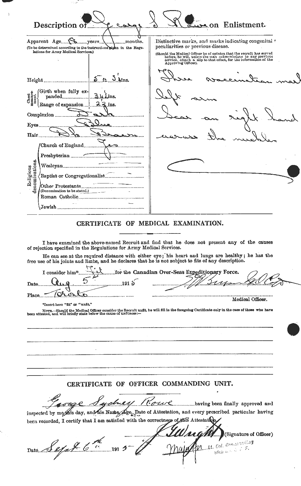 Personnel Records of the First World War - CEF 615885b