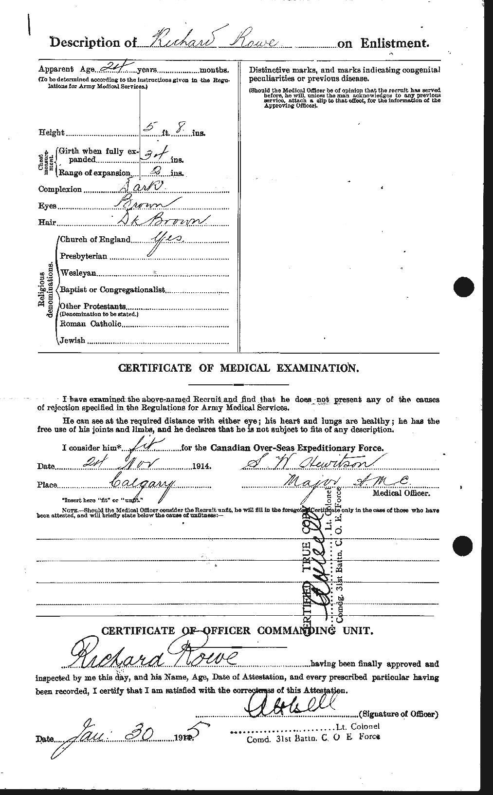 Personnel Records of the First World War - CEF 615966b