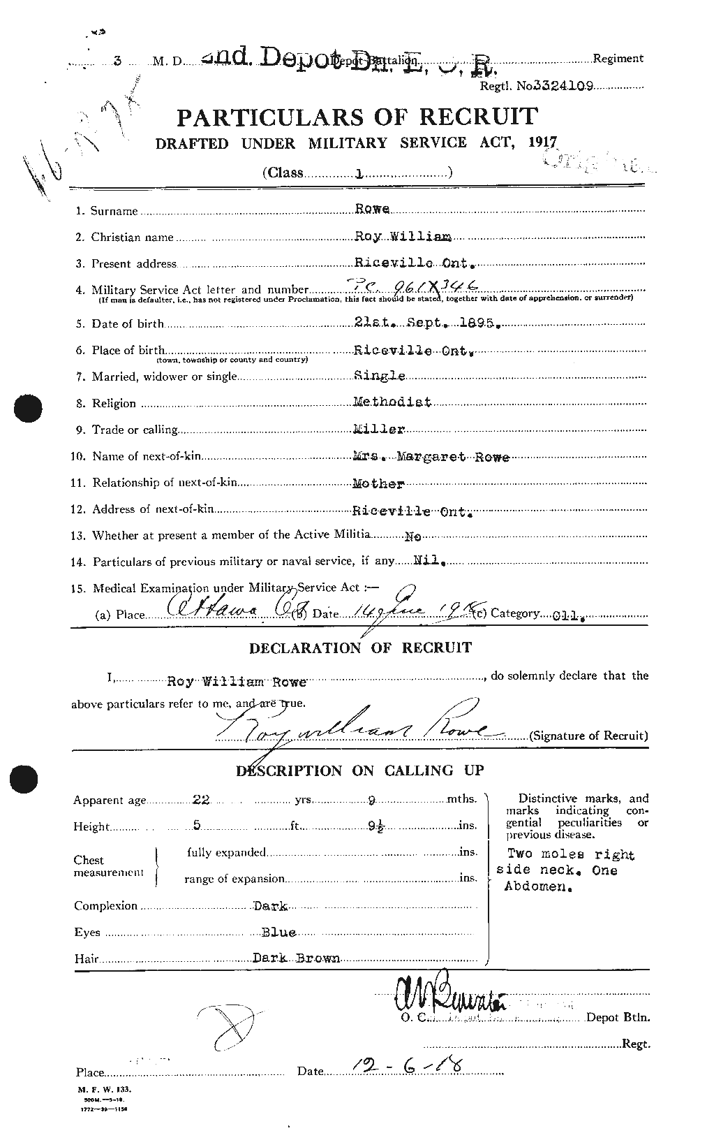 Personnel Records of the First World War - CEF 615979a