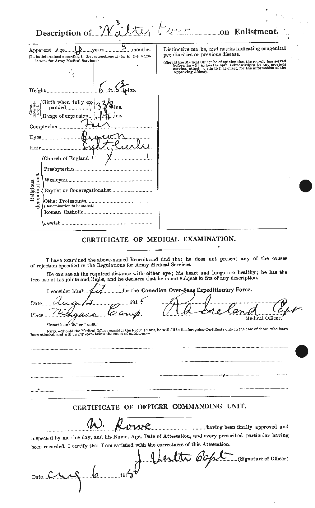 Personnel Records of the First World War - CEF 616010b