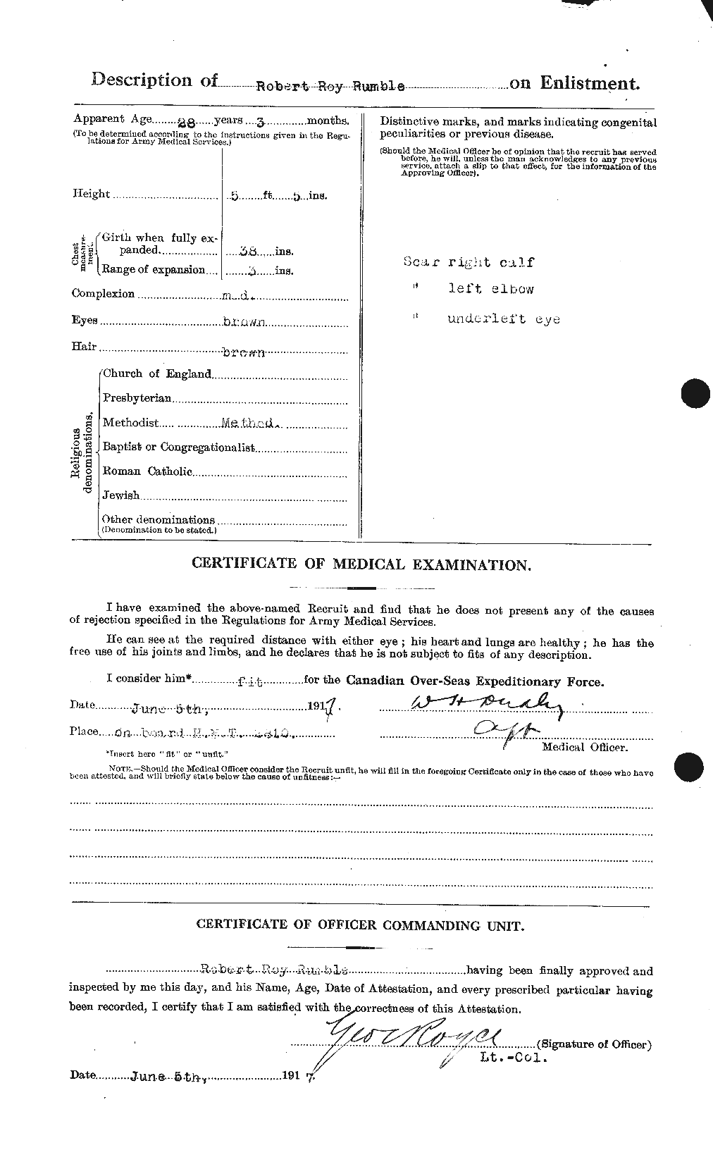Personnel Records of the First World War - CEF 617385b