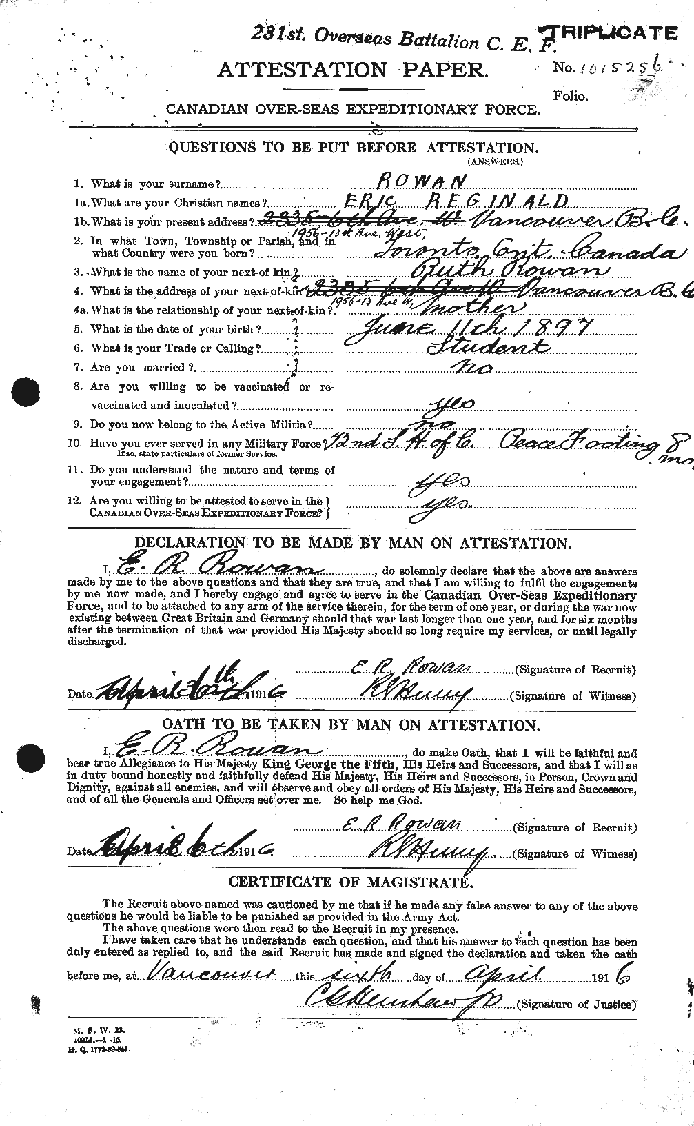 Personnel Records of the First World War - CEF 617968a