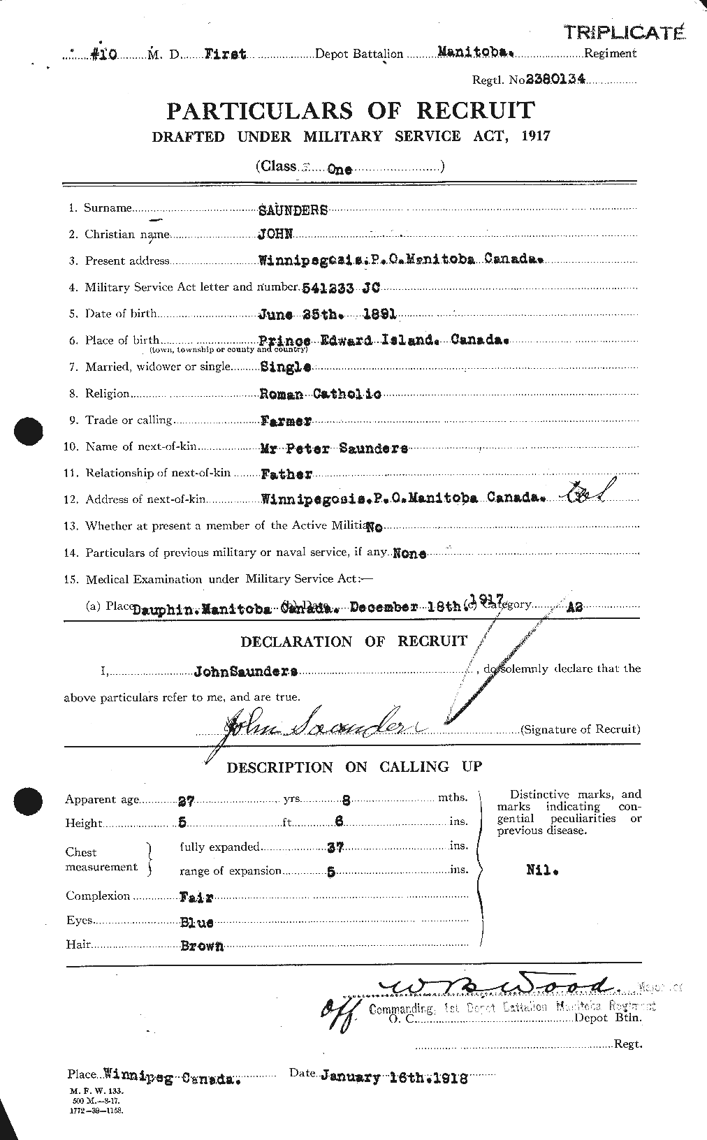 Personnel Records of the First World War - CEF 619292a