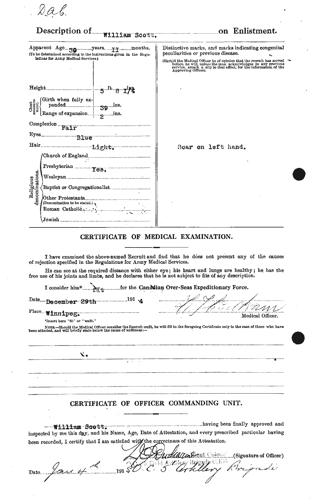 Personnel Records of the First World War - CEF 619899b