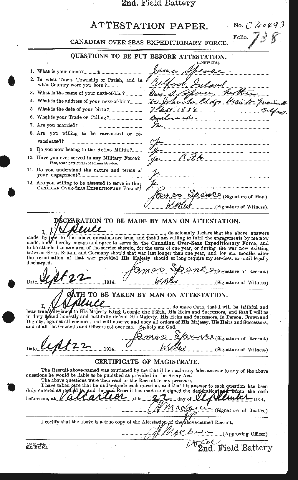Personnel Records of the First World War - CEF 621346a