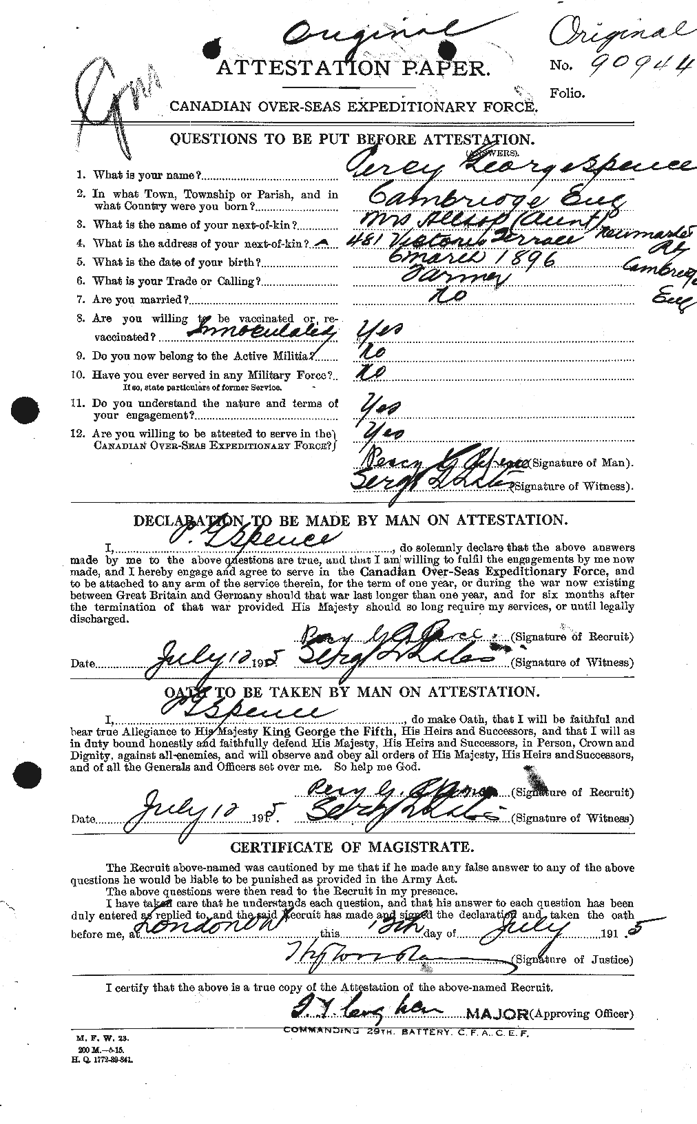 Personnel Records of the First World War - CEF 621403a