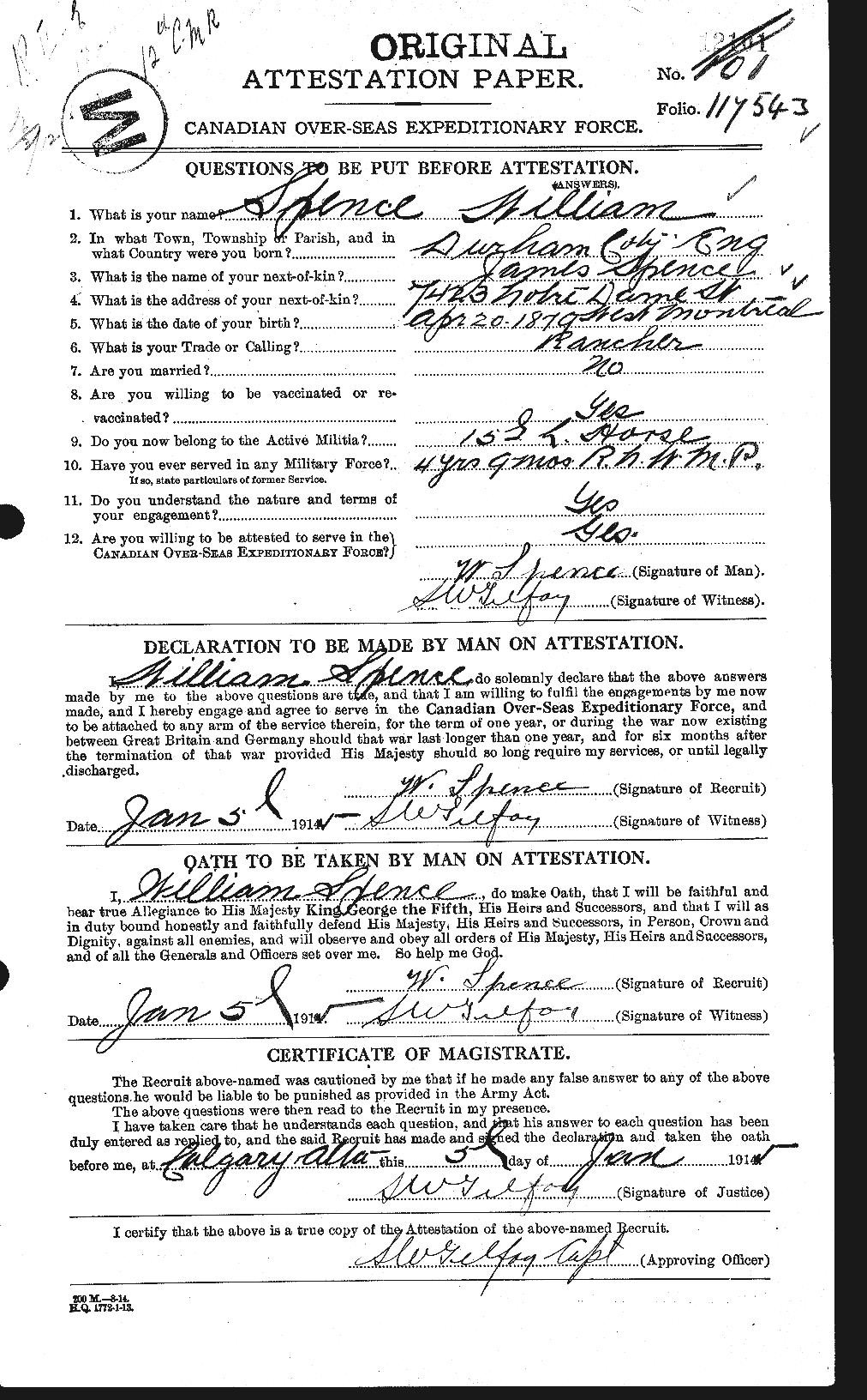 Personnel Records of the First World War - CEF 621442a