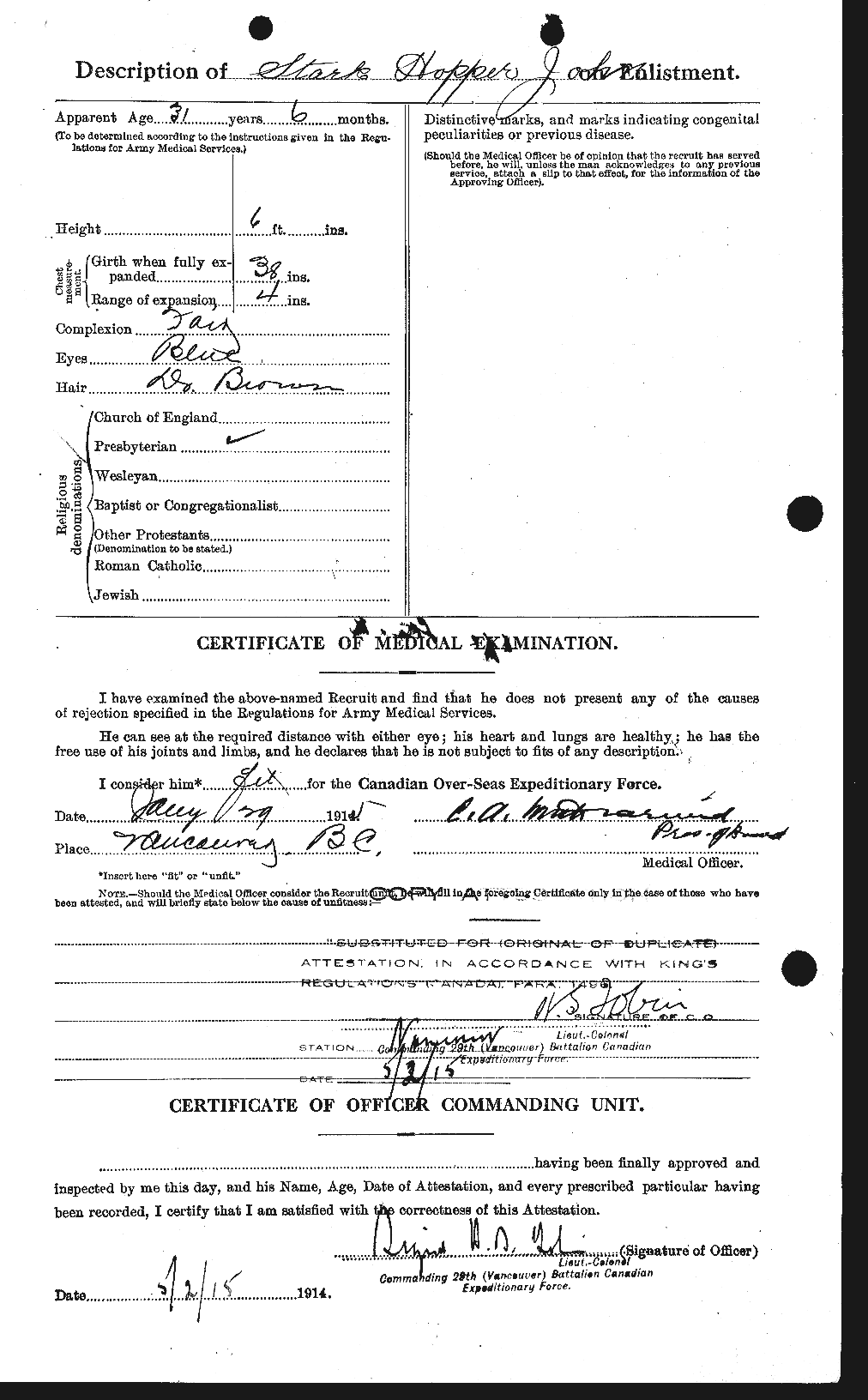 Personnel Records of the First World War - CEF 622746b