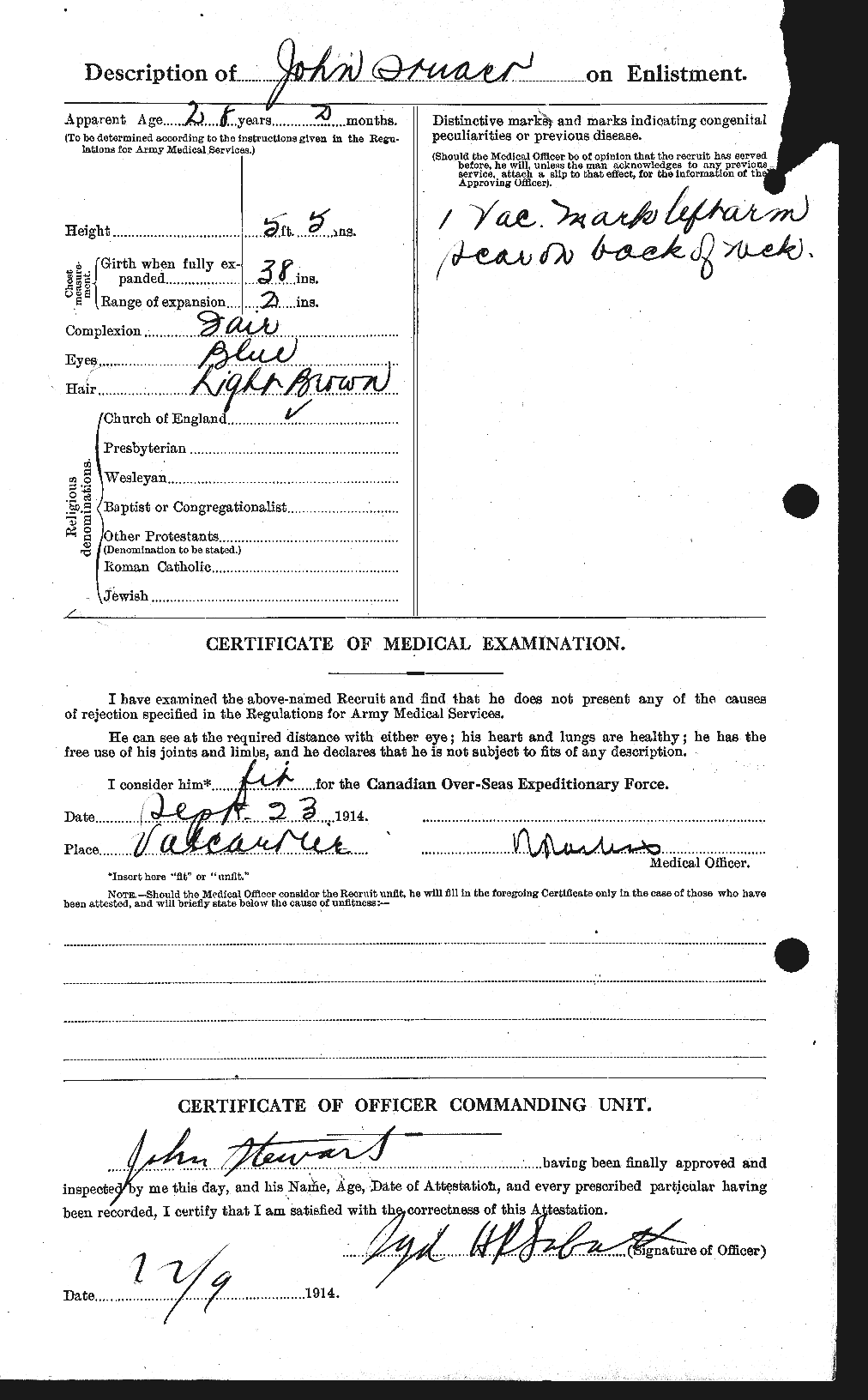 Personnel Records of the First World War - CEF 623138b