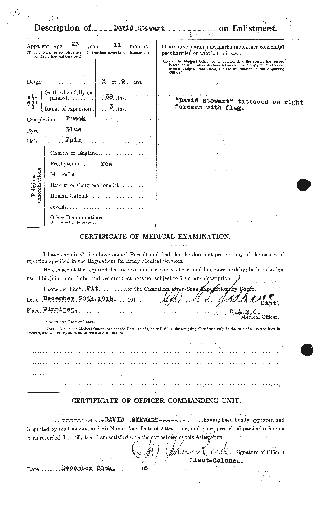 Personnel Records of the First World War - CEF 623220b