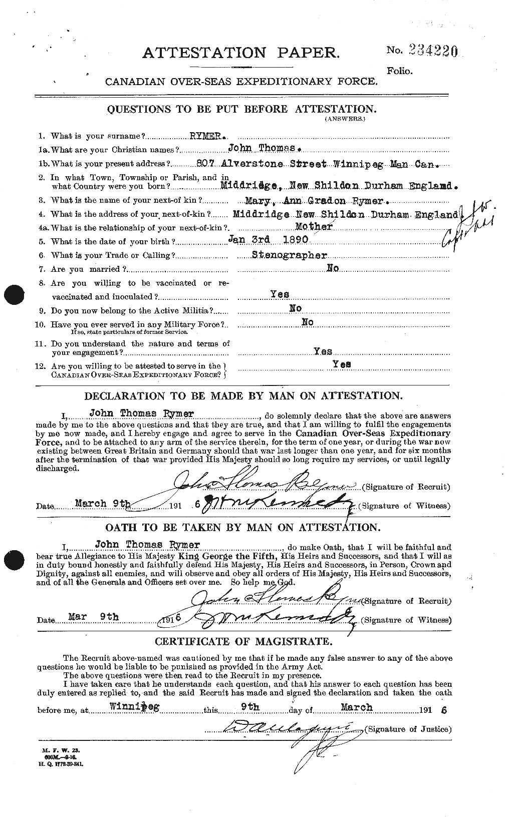 Personnel Records of the First World War - CEF 624129a
