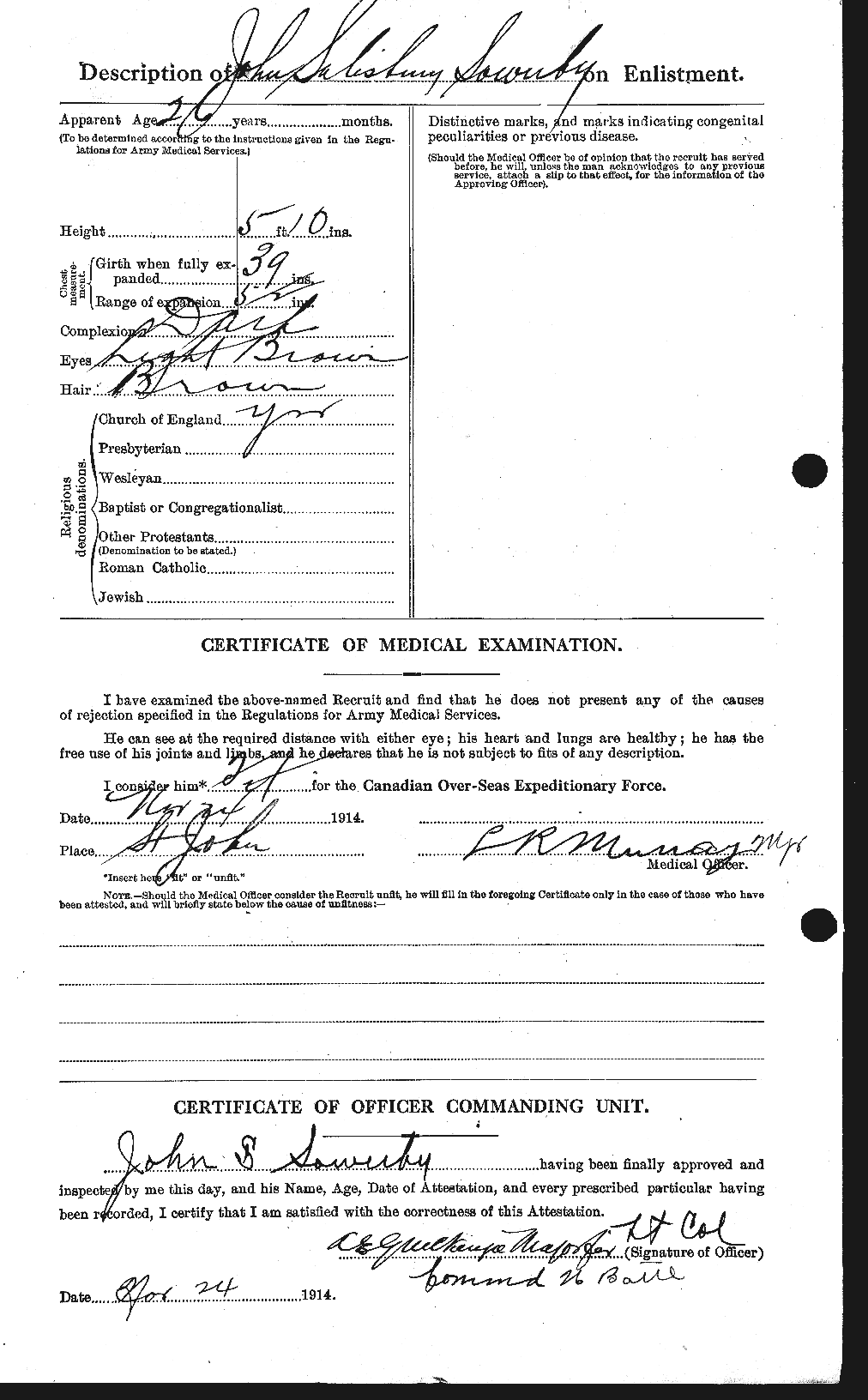 Personnel Records of the First World War - CEF 624397b
