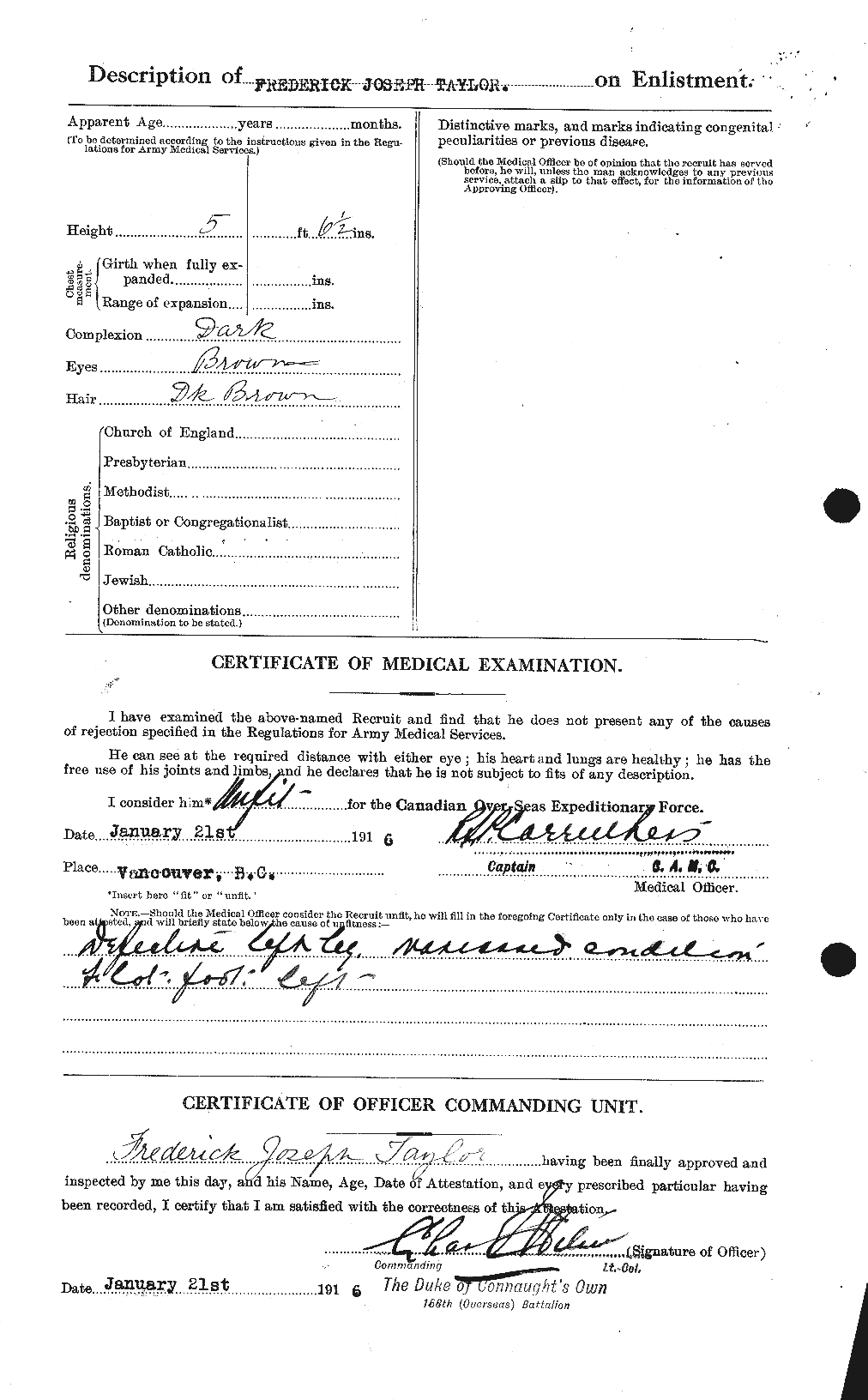 Personnel Records of the First World War - CEF 625810b