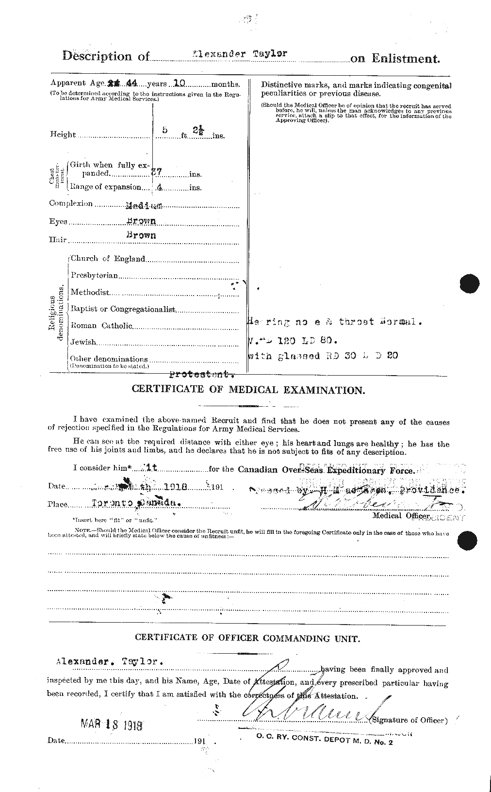 Personnel Records of the First World War - CEF 626145b
