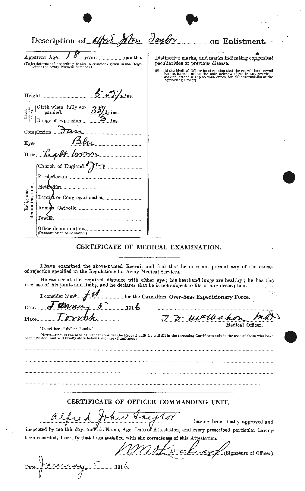 Personnel Records of the First World War - CEF 626188b