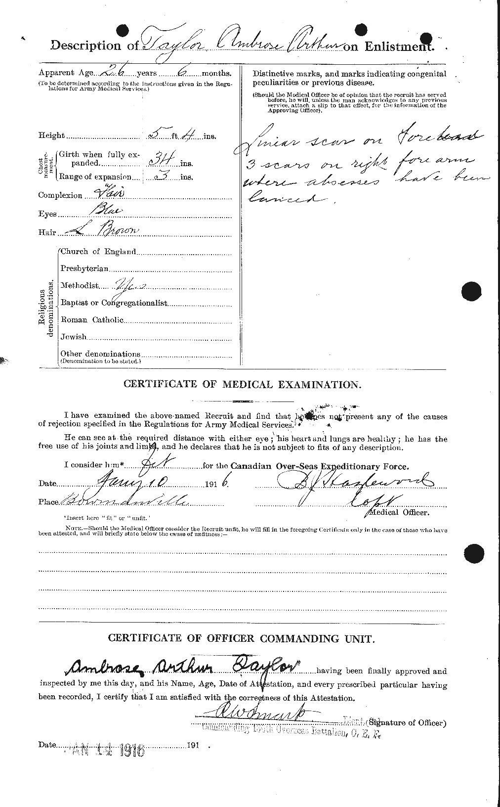 Personnel Records of the First World War - CEF 626217b