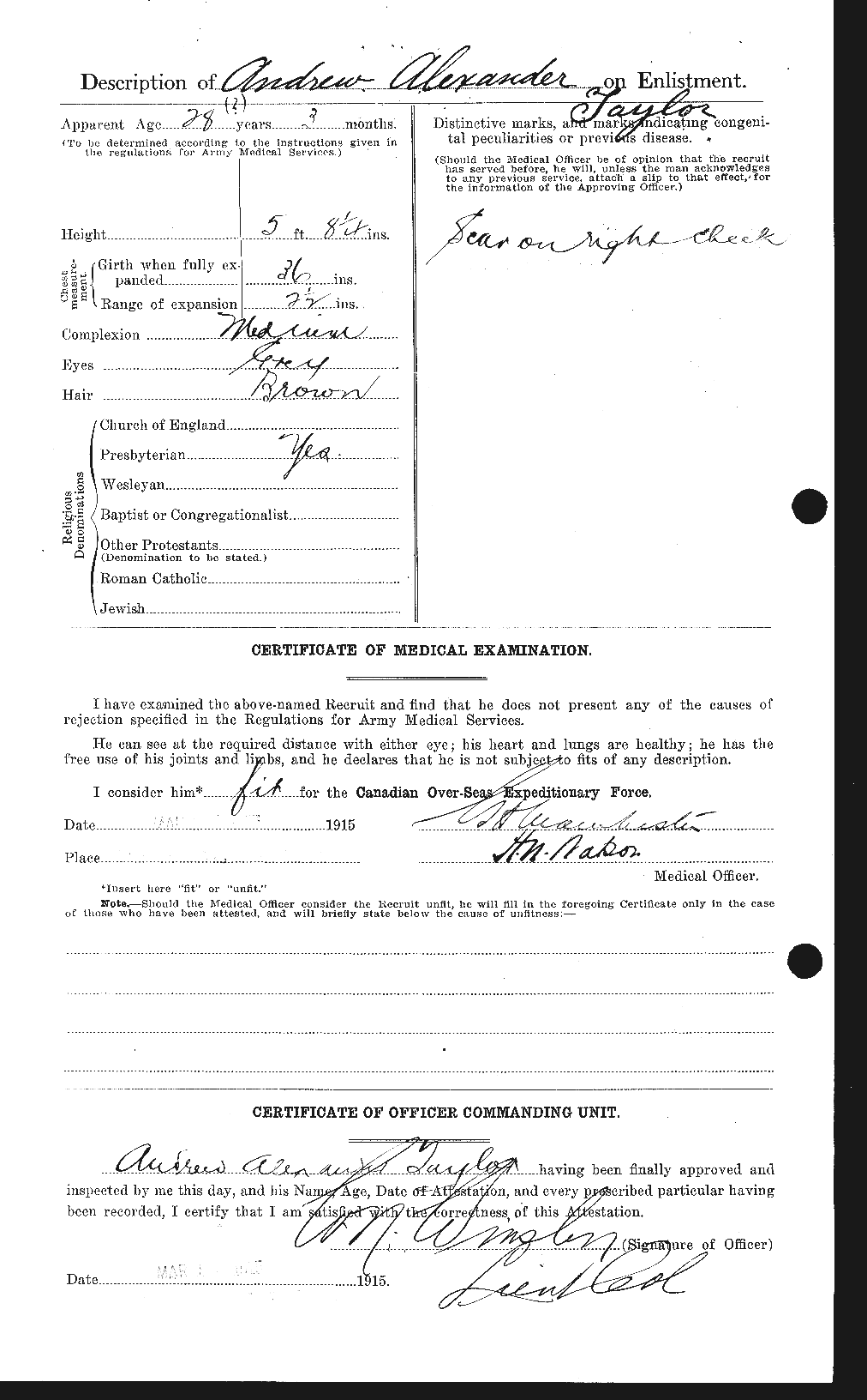 Personnel Records of the First World War - CEF 626226b