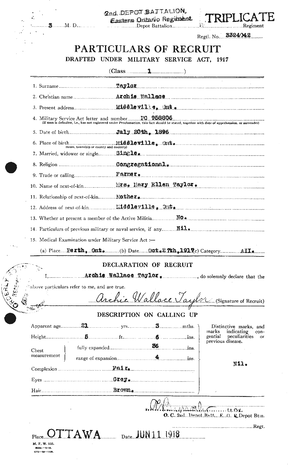 Personnel Records of the First World War - CEF 626248a