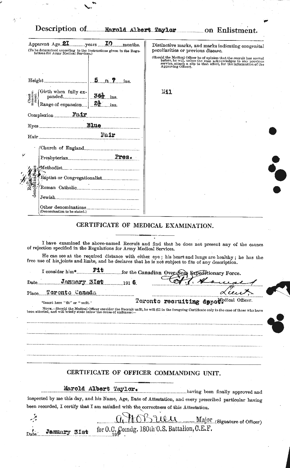 Personnel Records of the First World War - CEF 626413b