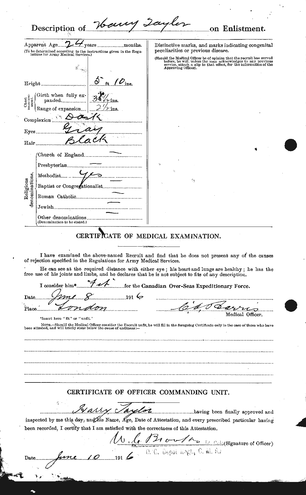 Personnel Records of the First World War - CEF 626470b