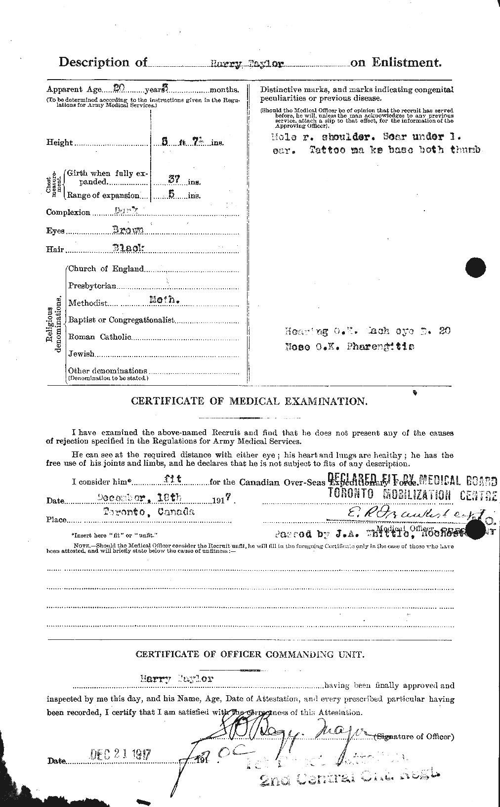 Personnel Records of the First World War - CEF 626473b