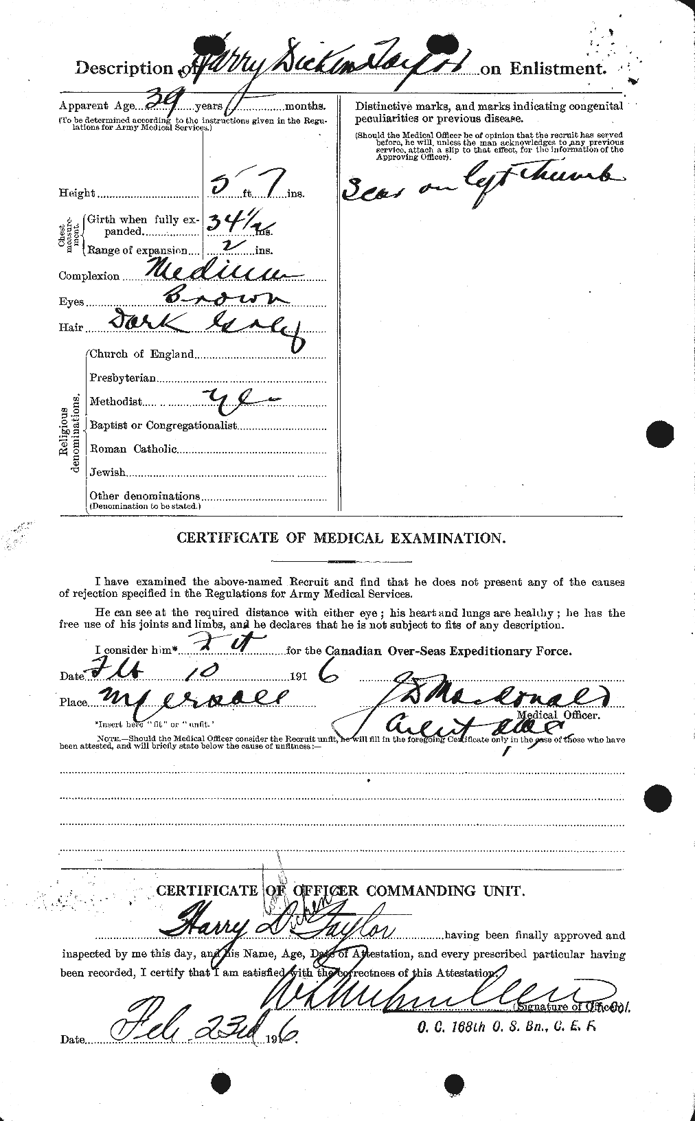 Personnel Records of the First World War - CEF 626491b