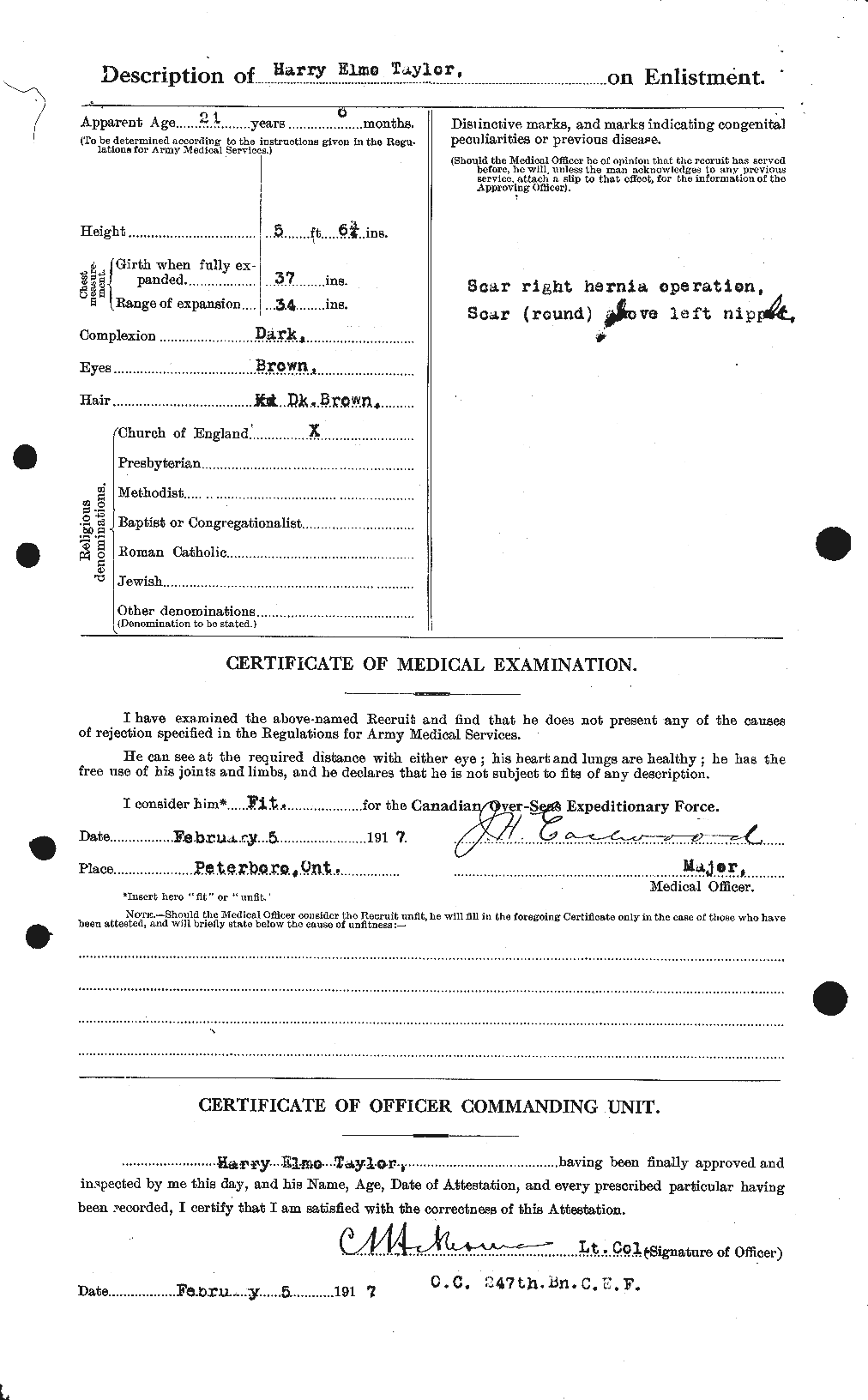 Personnel Records of the First World War - CEF 626493b