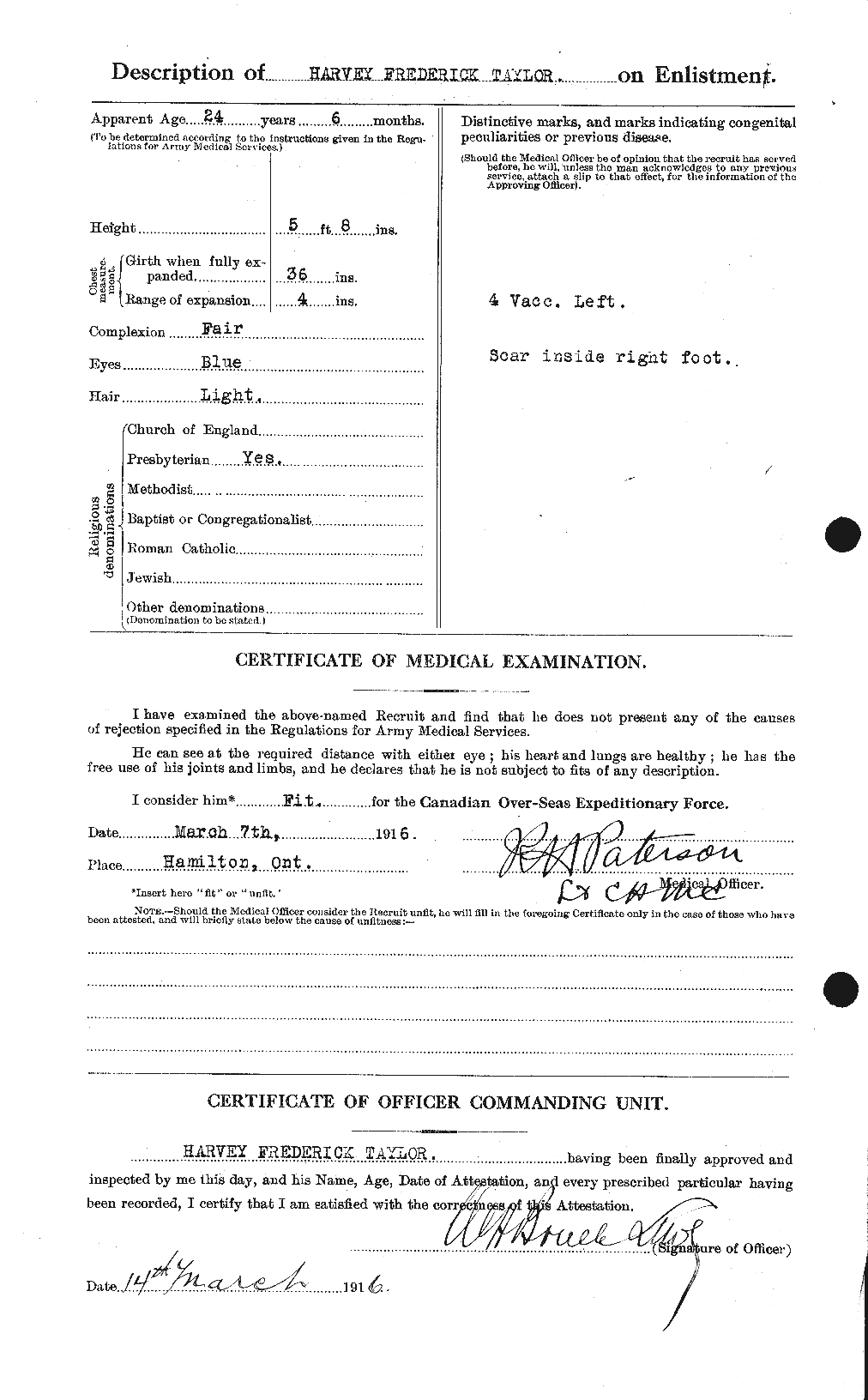 Personnel Records of the First World War - CEF 626510b