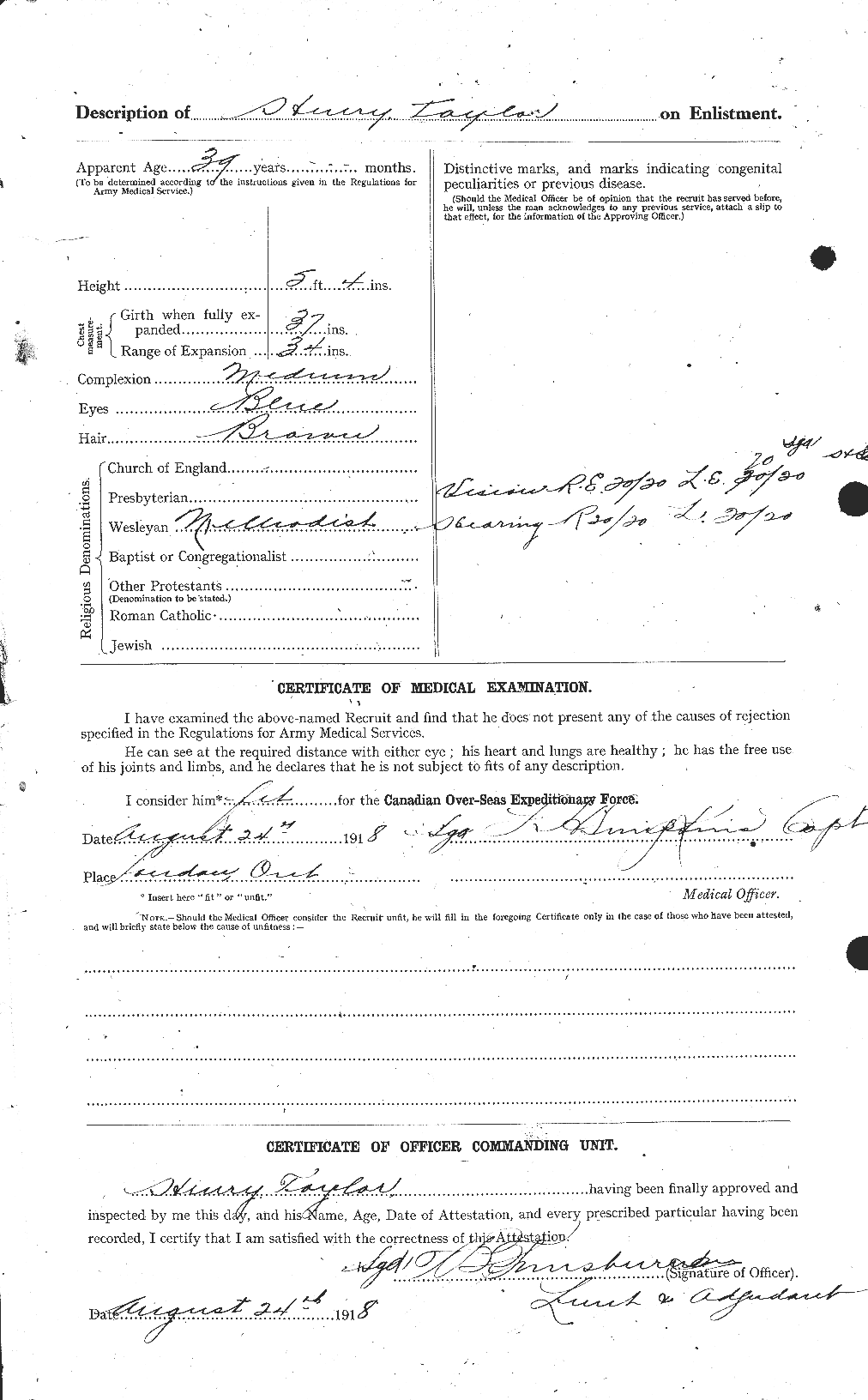 Personnel Records of the First World War - CEF 626524b