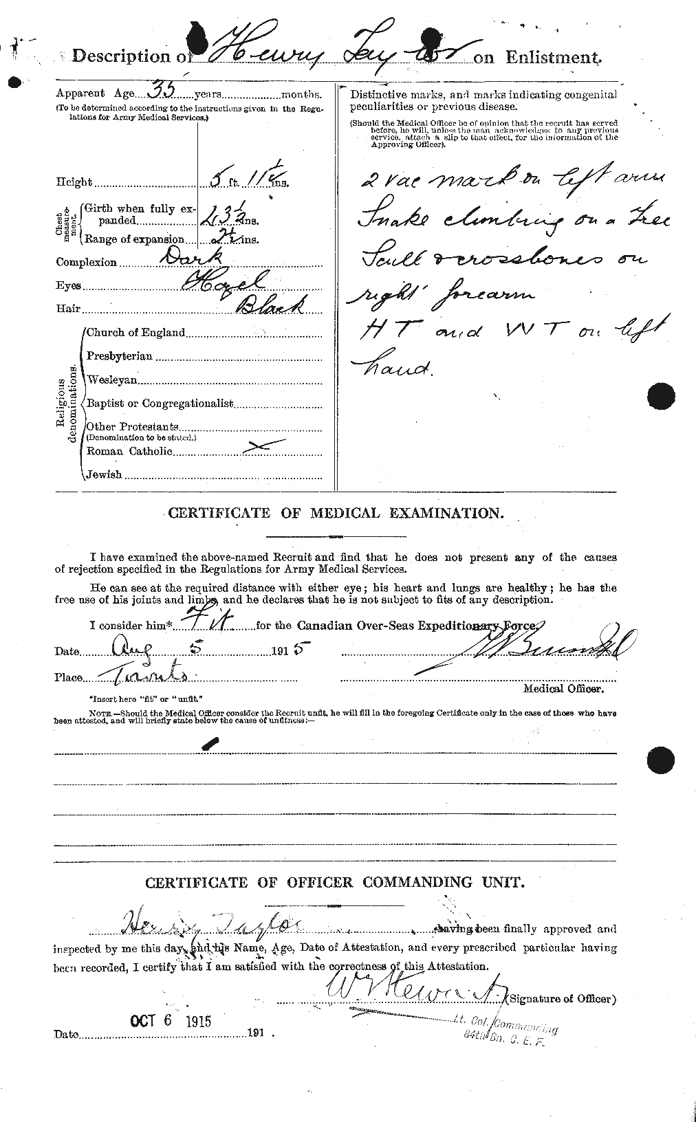 Personnel Records of the First World War - CEF 626526b
