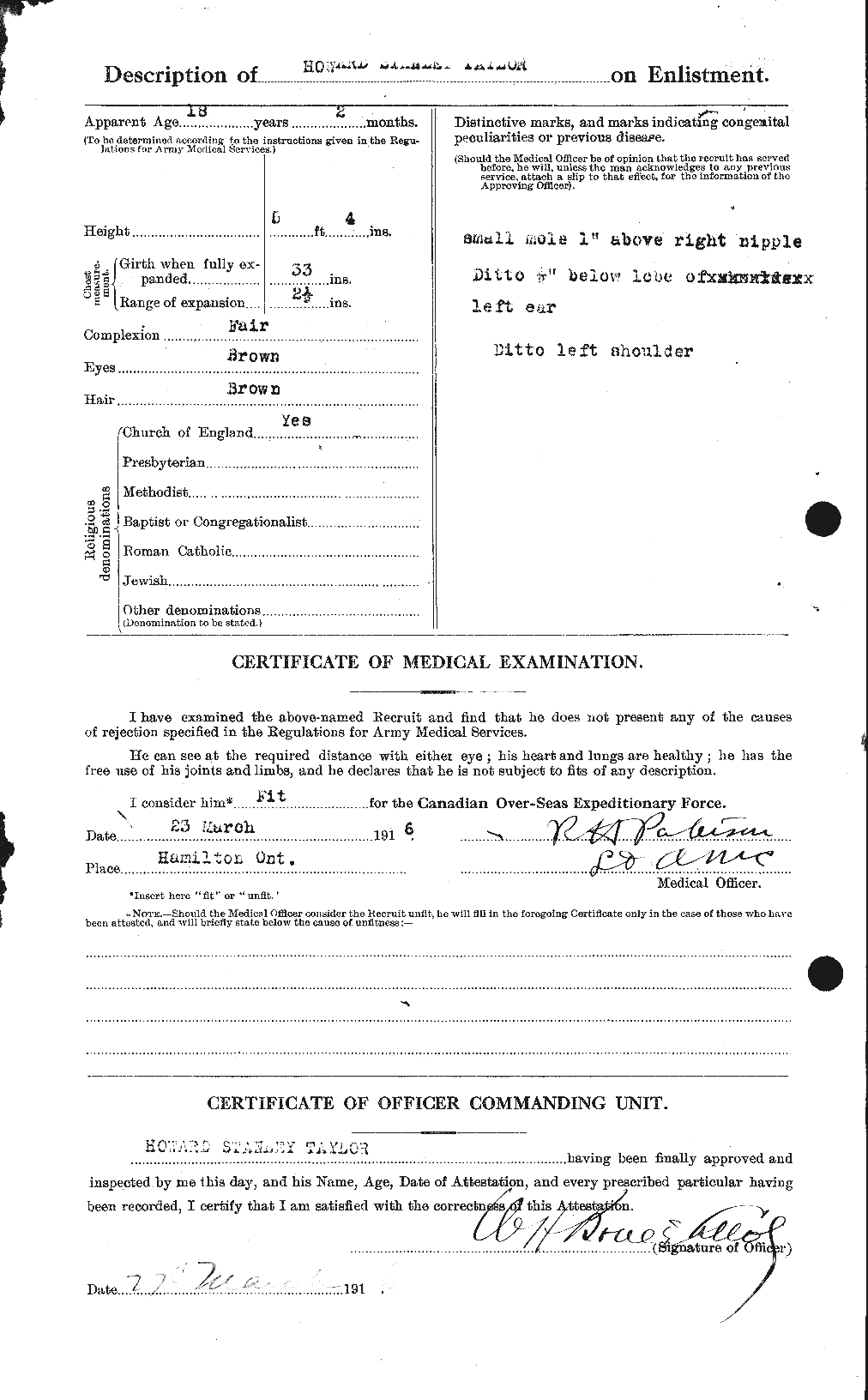 Personnel Records of the First World War - CEF 626603b