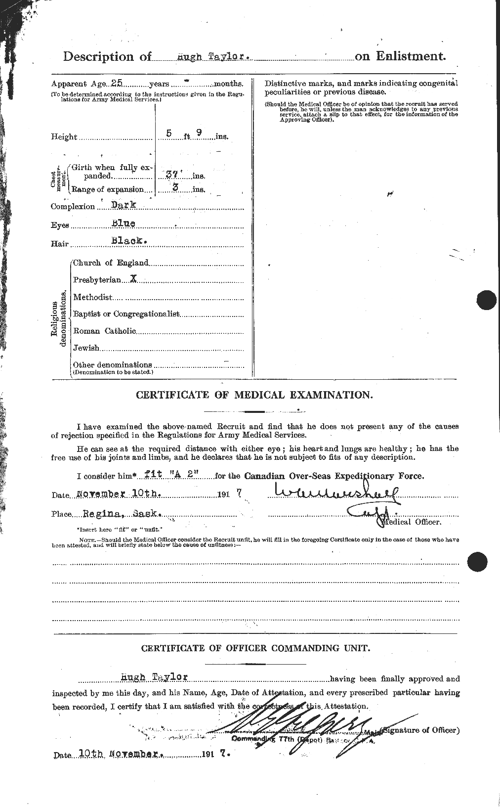 Personnel Records of the First World War - CEF 626613b