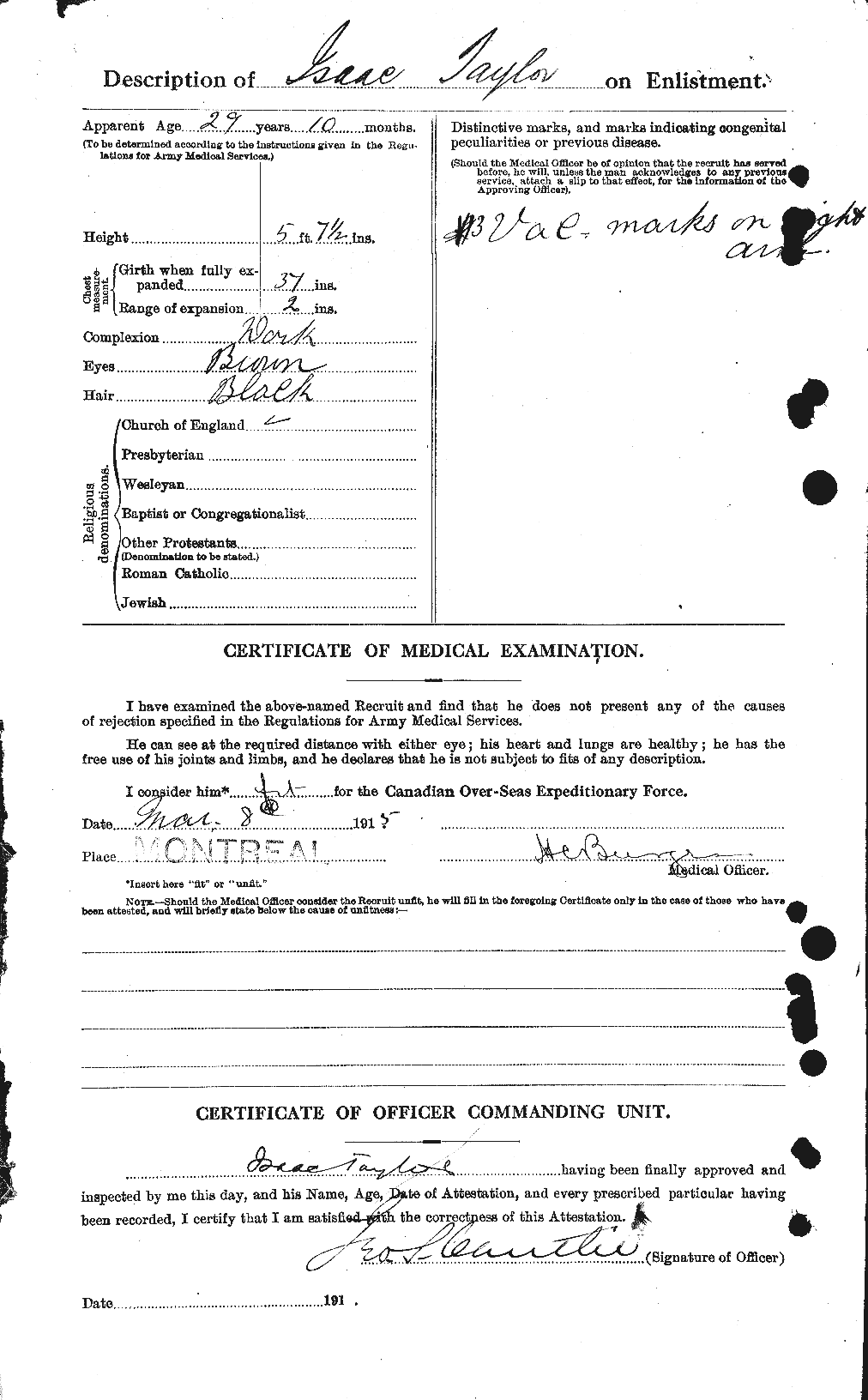 Personnel Records of the First World War - CEF 626629b
