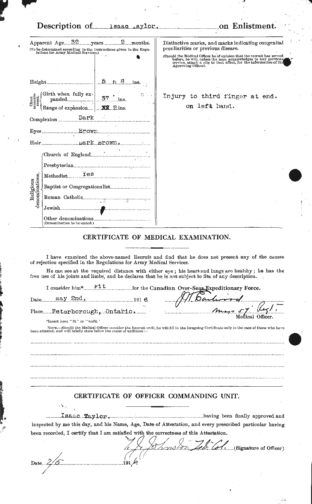Personnel Records of the First World War - CEF 626630b