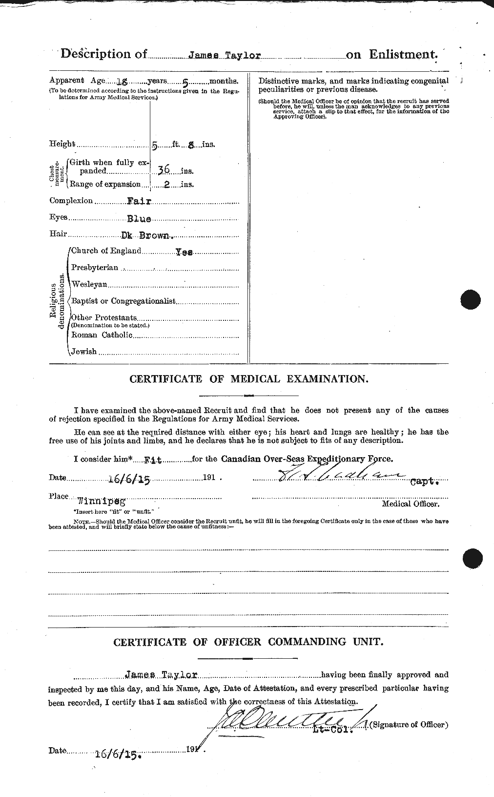 Personnel Records of the First World War - CEF 626673b