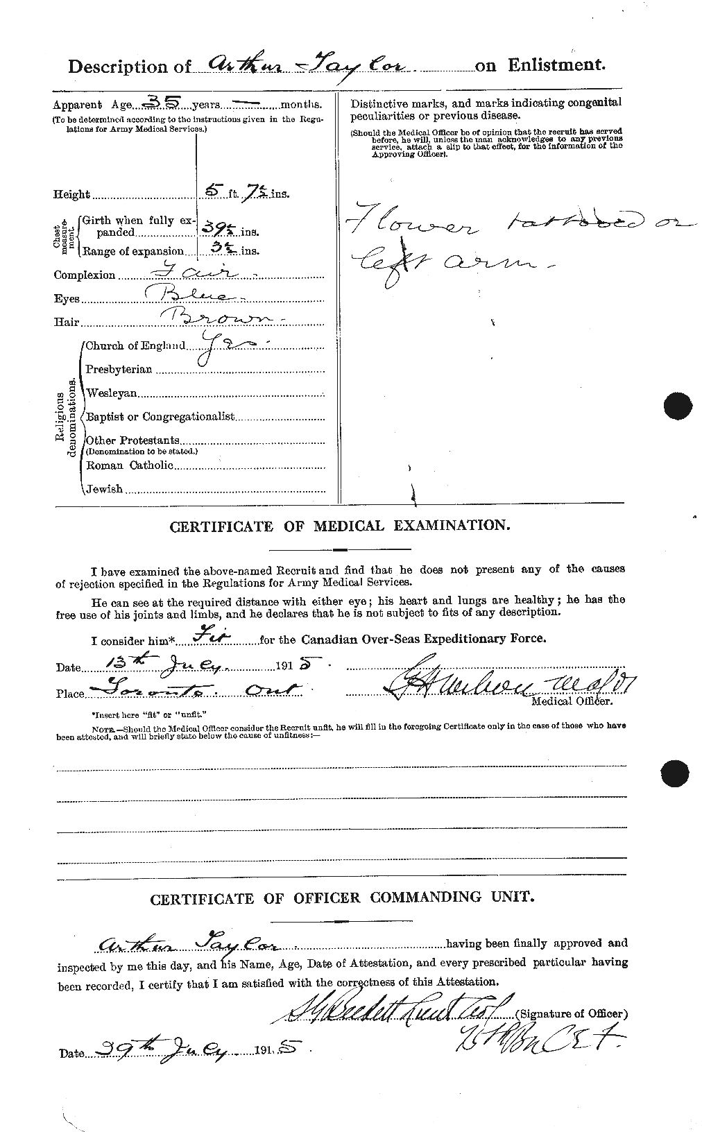 Personnel Records of the First World War - CEF 626702b