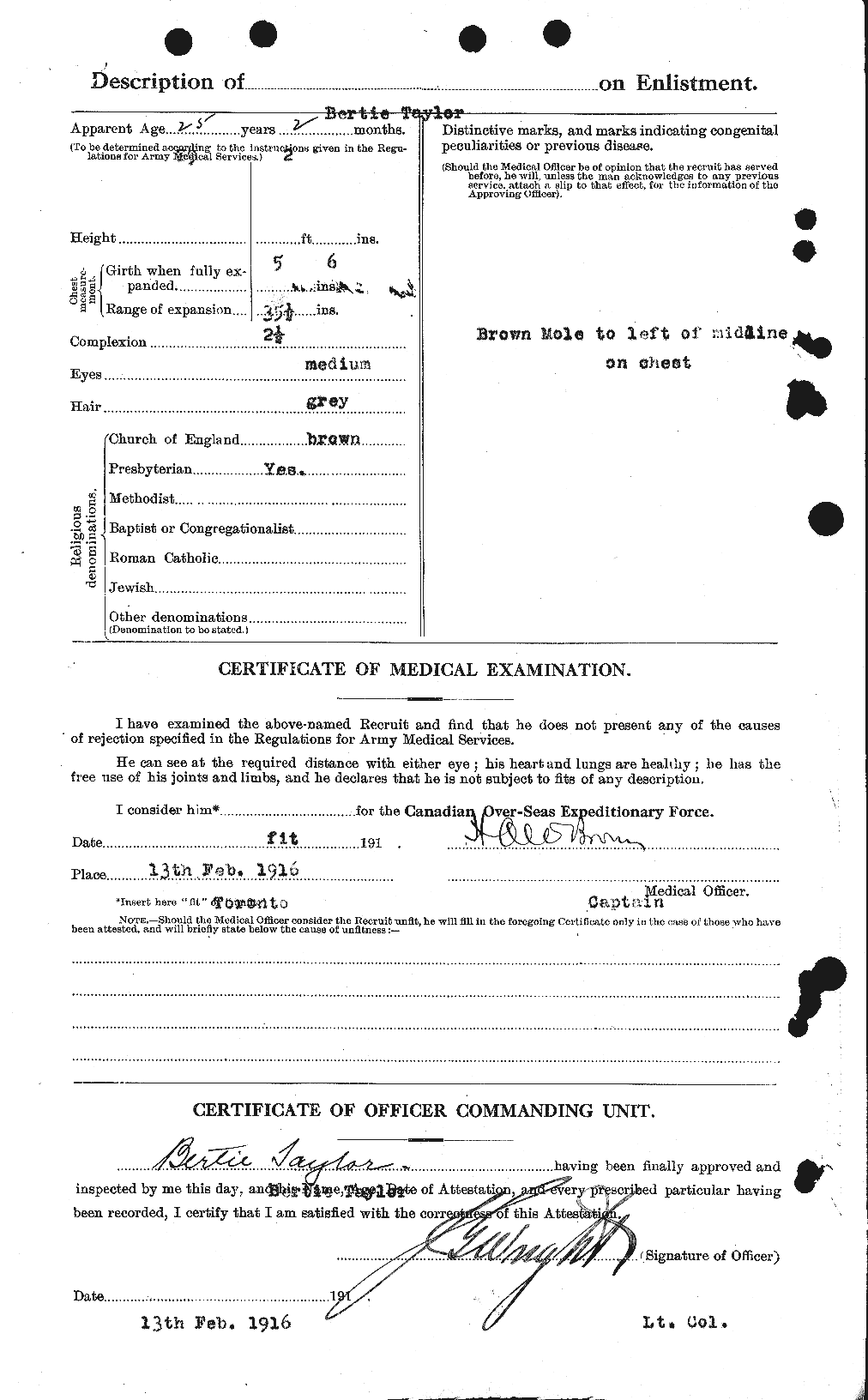 Personnel Records of the First World War - CEF 626768b