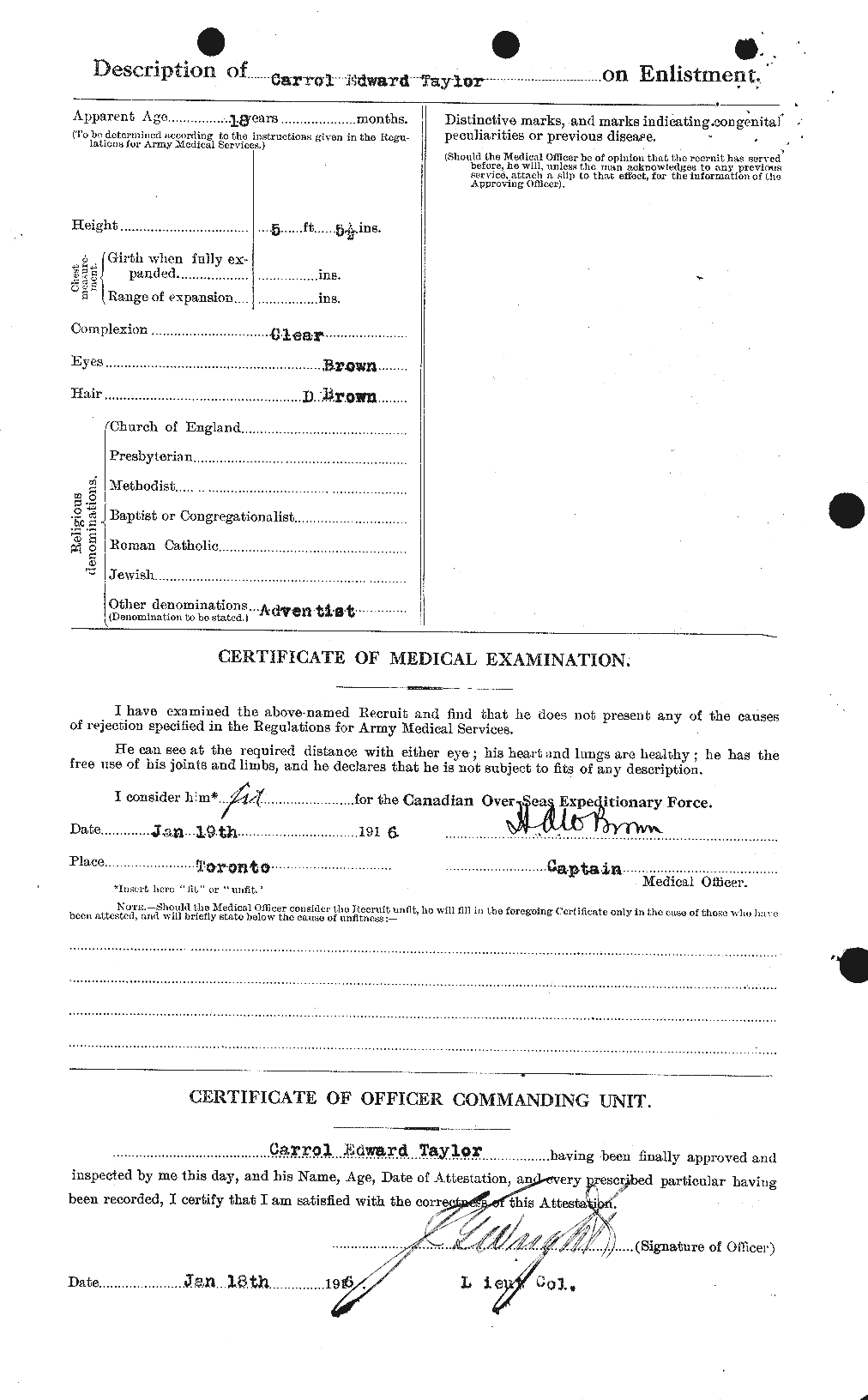 Personnel Records of the First World War - CEF 626787b