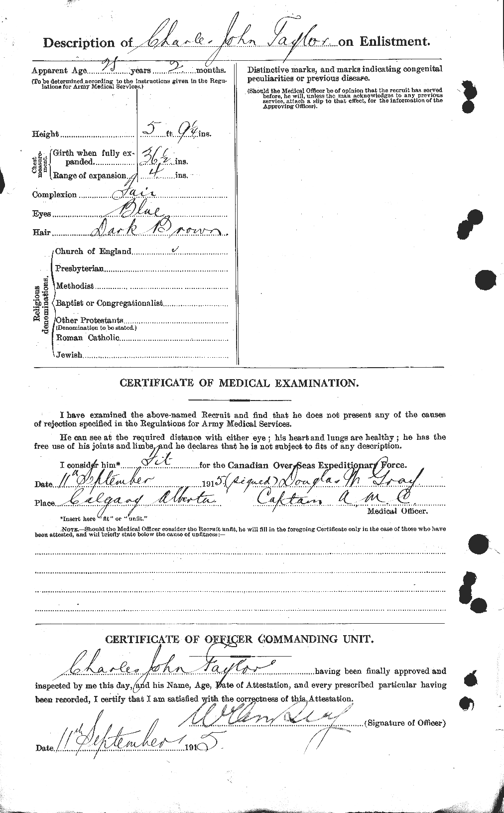 Dossiers du Personnel de la Première Guerre mondiale - CEC 626862b