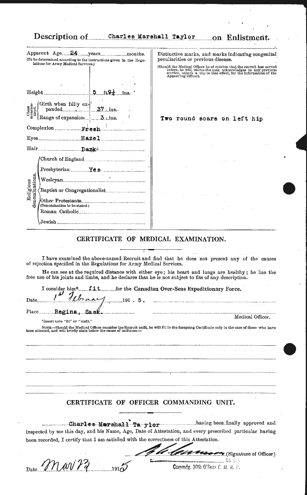 Personnel Records of the First World War - CEF 626867b