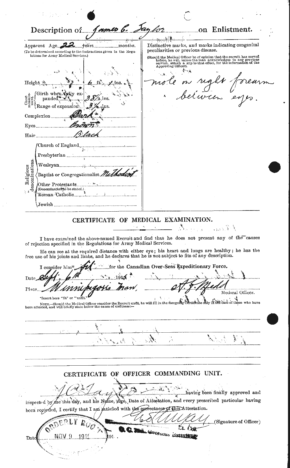 Personnel Records of the First World War - CEF 626911b