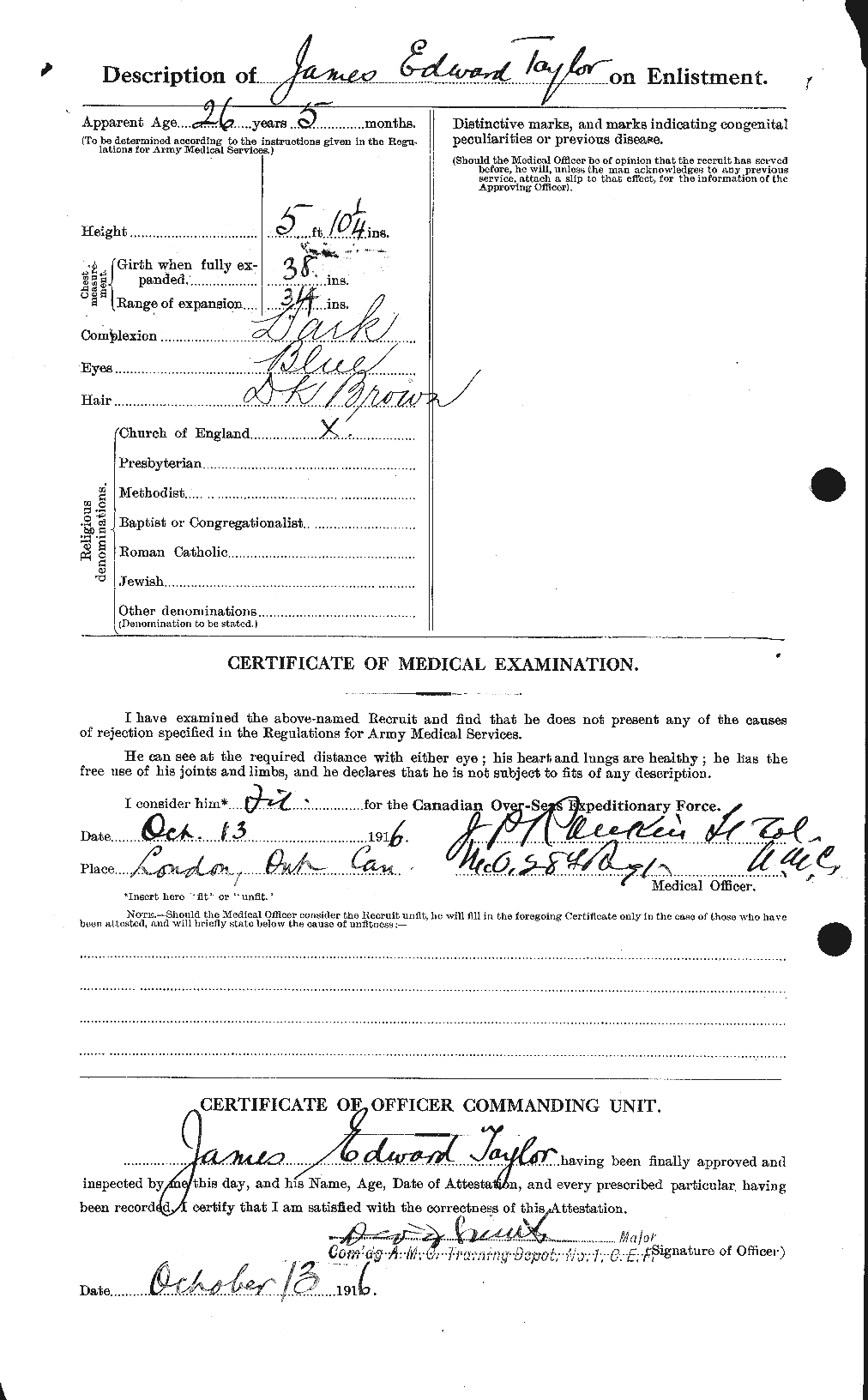 Personnel Records of the First World War - CEF 626914b