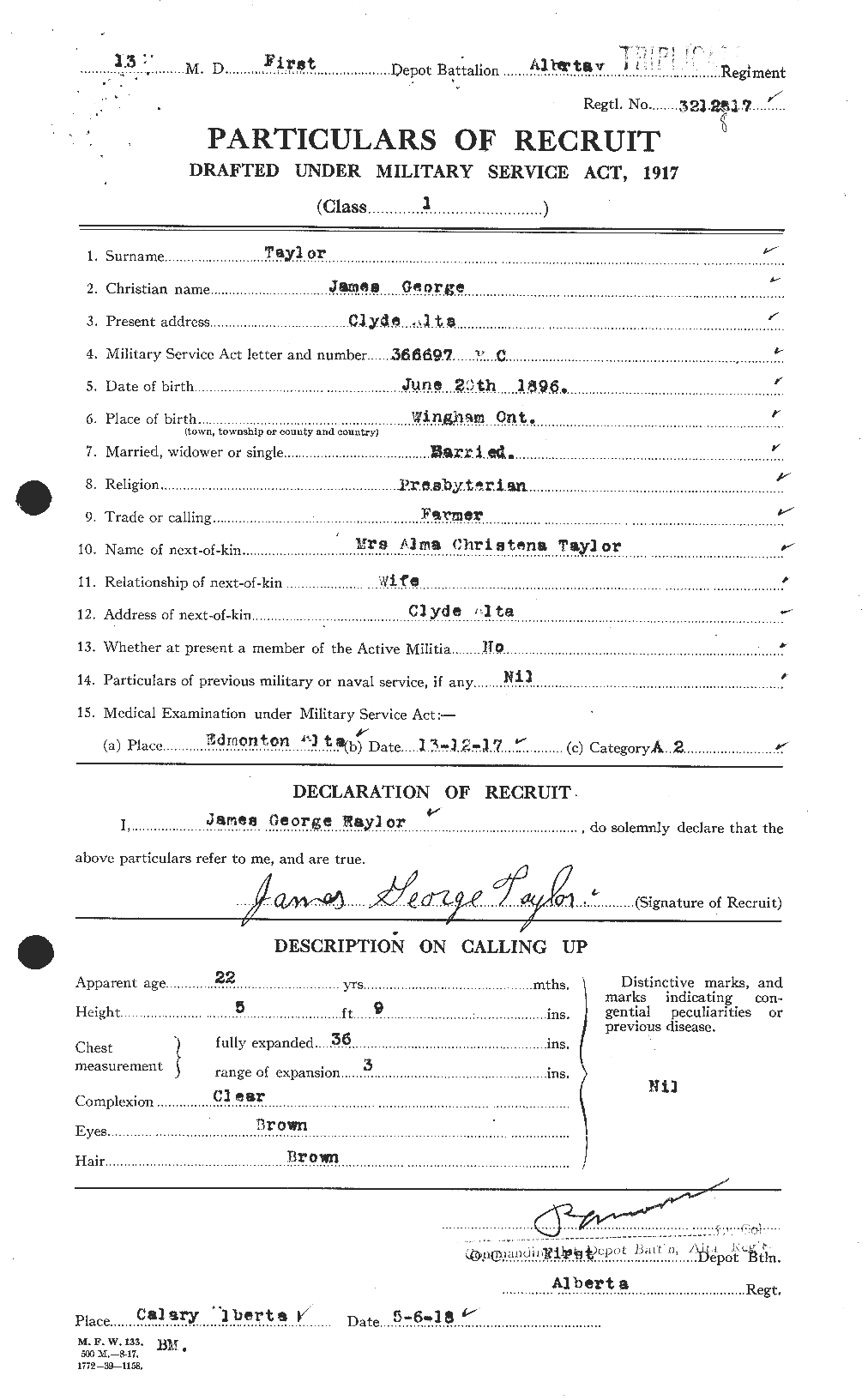 Personnel Records of the First World War - CEF 626921a
