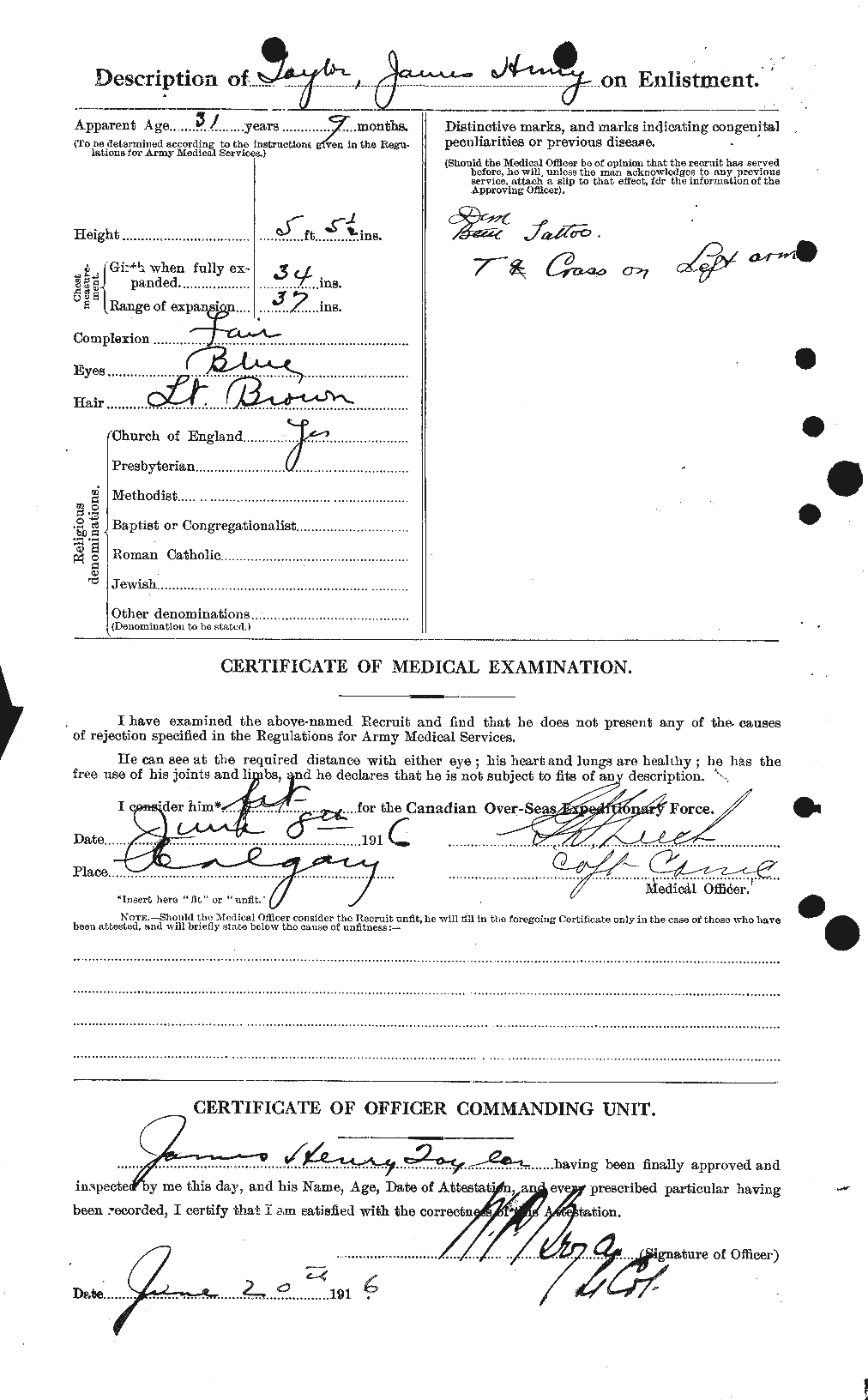 Personnel Records of the First World War - CEF 626931b