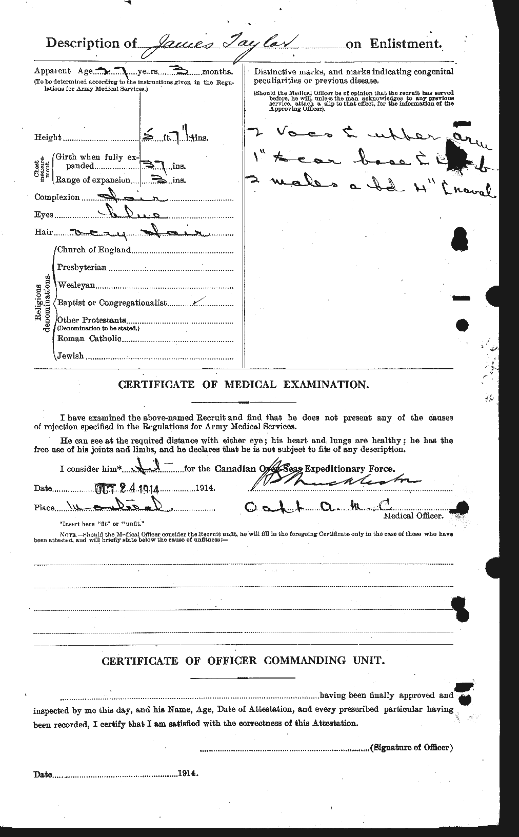 Personnel Records of the First World War - CEF 626961b