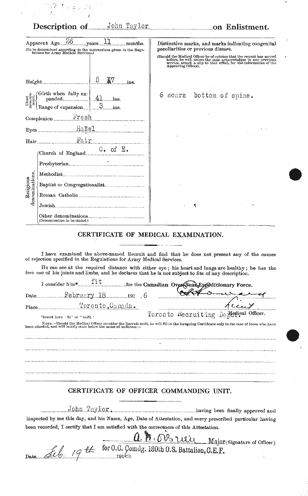 Personnel Records of the First World War - CEF 626984b