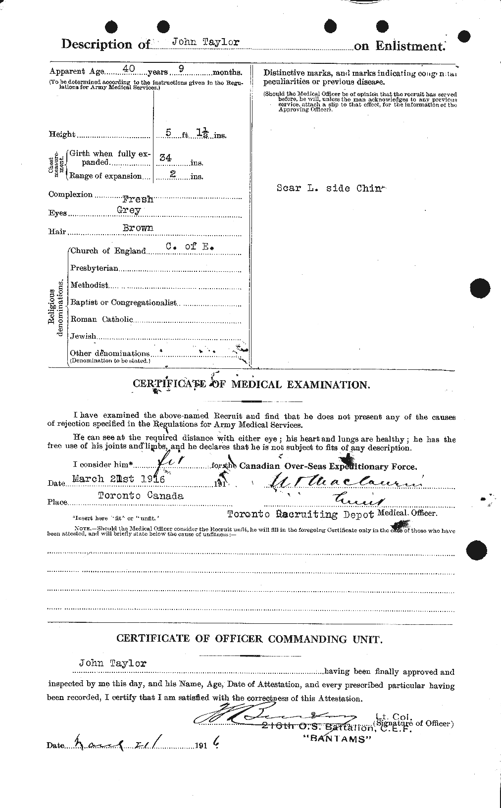 Personnel Records of the First World War - CEF 626987b