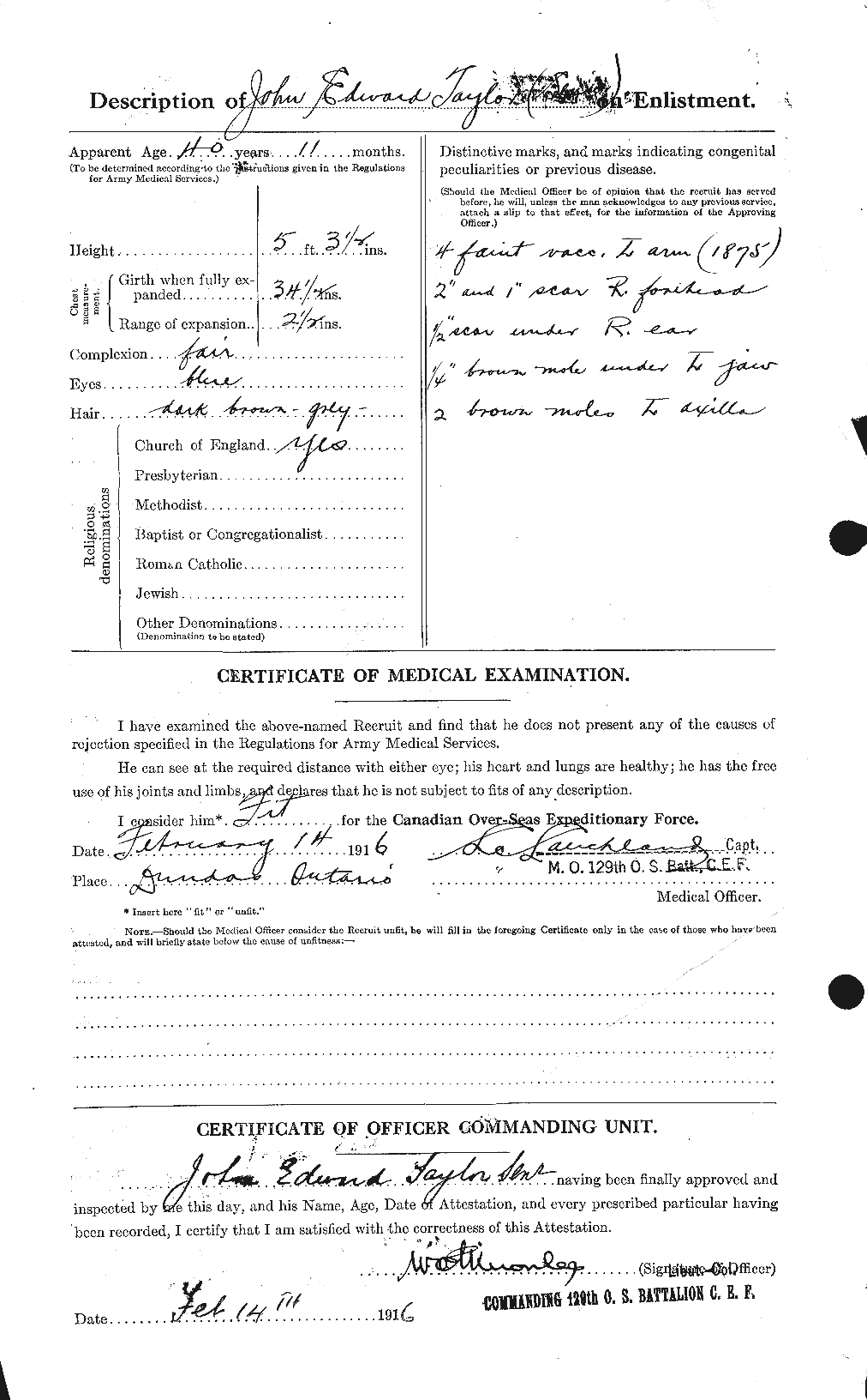 Personnel Records of the First World War - CEF 627073b