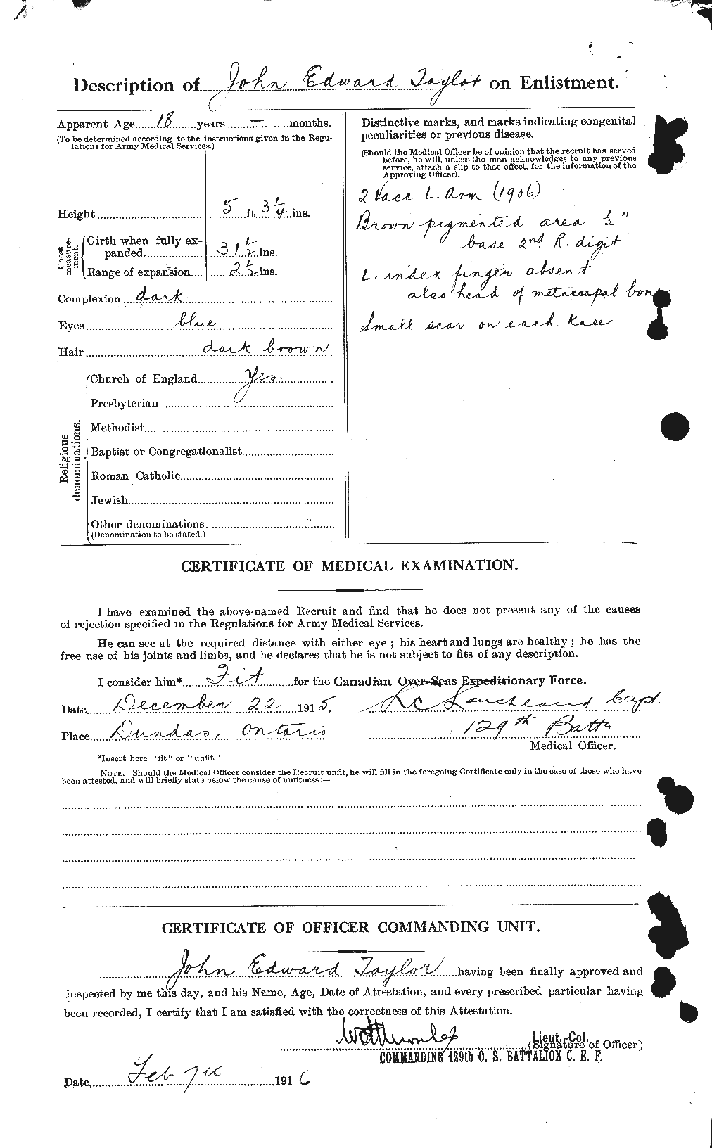 Personnel Records of the First World War - CEF 627077b